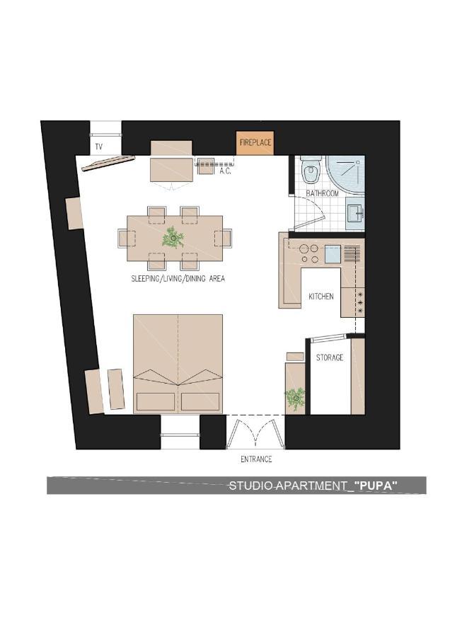 Studio Apartment Pupa Dubrovnik Bagian luar foto
